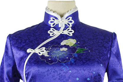 Love Live! Umi Sonoda Blue Printing Qipao Cosplay Costume