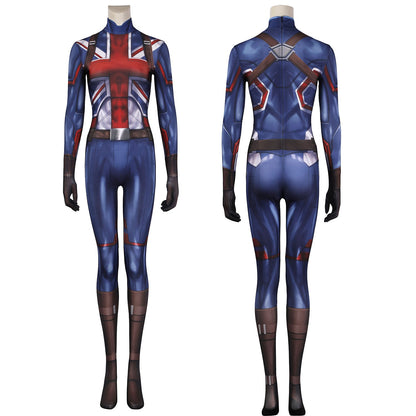 What If...? Peggy Carter Captain Carter Jumpsuit Cosplay Costumes