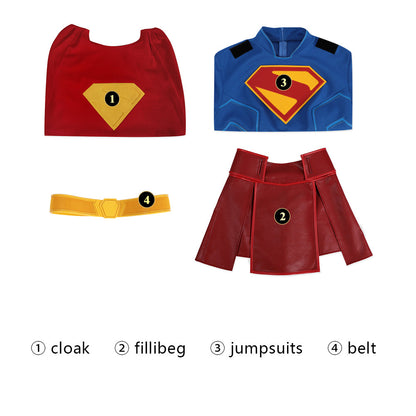 Superman 2025 Legacy Supergirl Female Top Cosplay Costumes