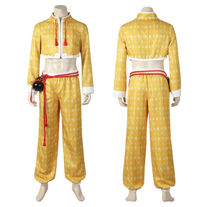 Street Fighter 6 Jamie Male Yellow Cosplay Costumes