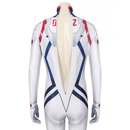 EVA Asuka White Battle Bodysuit Cosplay Costume