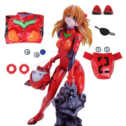 Ready To Ship EVA Asuka Langley Combat Suit Cosplay Costume
