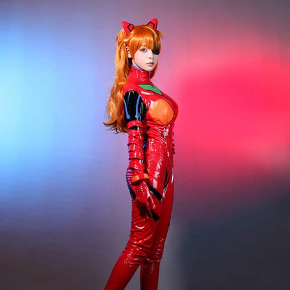 Ready To Ship EVA Asuka Langley Combat Suit Cosplay Costume