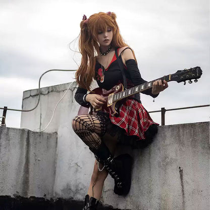 EVA Soryu Asuka Langley Fanart Cosplay Costume Fullset