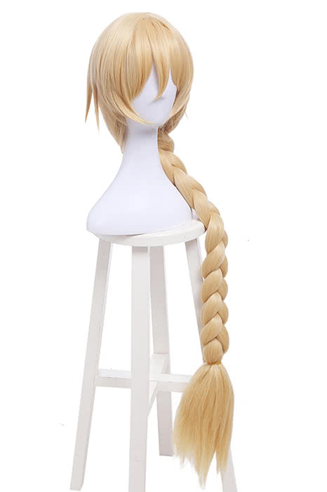Fate/Grand Order Joan of Arc Blonde Synthetic Long Cosplay Wigs  Braids