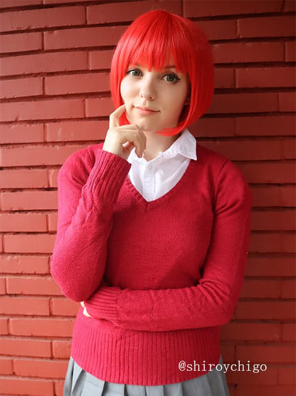 Mah¨­ Tsukai no Yome Chise Hatori Cosplay Red Wigs