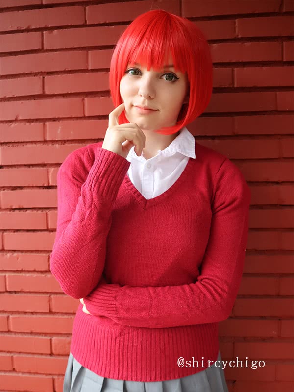 Mah¨­ Tsukai no Yome Chise Hatori Cosplay Red Wigs