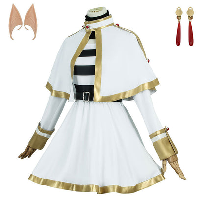 omgcos Anime White Elf Sorceress Frieren Cosplay Costume