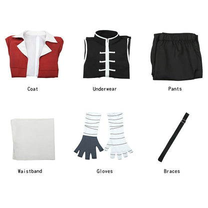 Frieren Journey Red Hair Warrior Stark Cosplay Costume