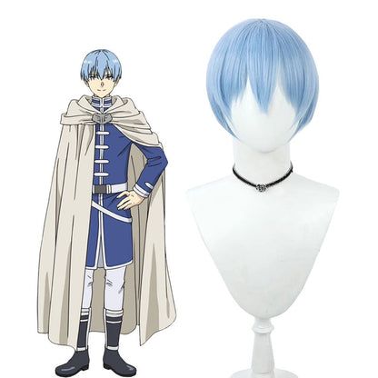 Frieren Beyond Journey's End Himmel Short Blue Cosplay Wig
