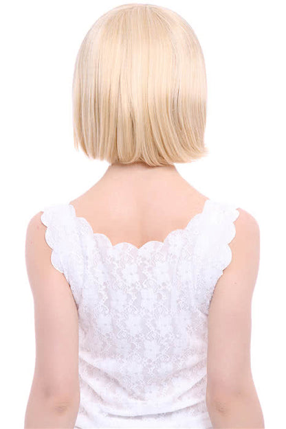 25cm  Short  Fashion Wig Blonde Women Straight BOB Hair