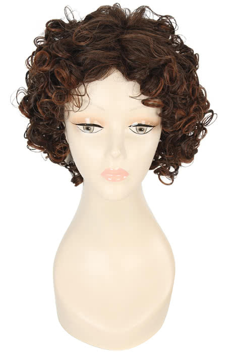 30cm Blonde Brown Short Sexy Curly Fashion Wig