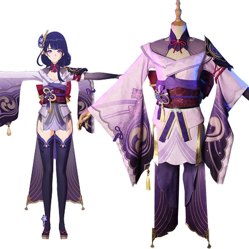 Ready To Ship Game Genshin Impact Baal Raiden Shogun Cosplay Costume