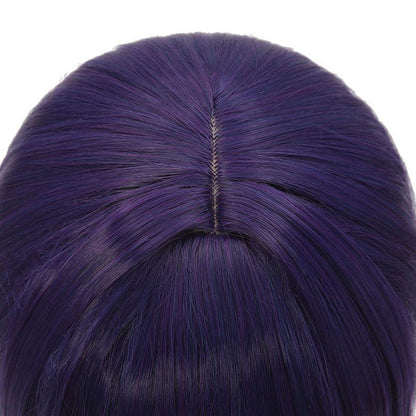 Game Genshin Impact Baal Raiden Shogun Purple Mided Color Long Cosplay Wigs