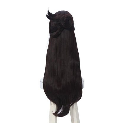 Game Genshin Impact Beidou Brown Long Cosplay Wigs