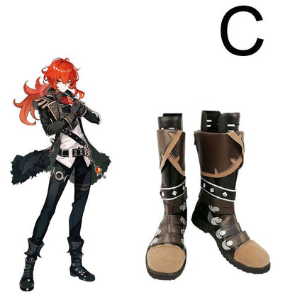 Game Genshin Impact Cosplay Shoes 11 Style