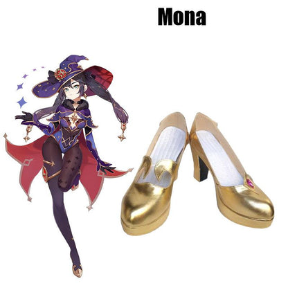 Game Genshin Impact Cosplay Shoes