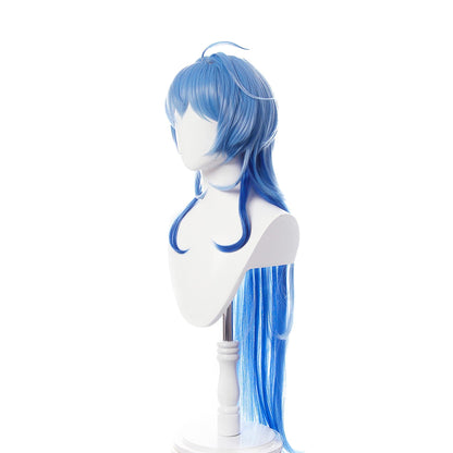 Game Genshin Impact Ganyu Blue Gradient Long Cospaly Wigs