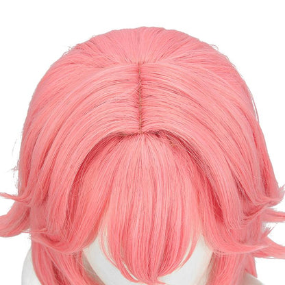Game Genshin Impact Guuji Yae Miko Pink Long Cosplay Wigs