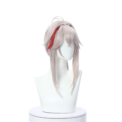 Game Genshin Impact Kazuha Silver Highlights Cosplay Wigs