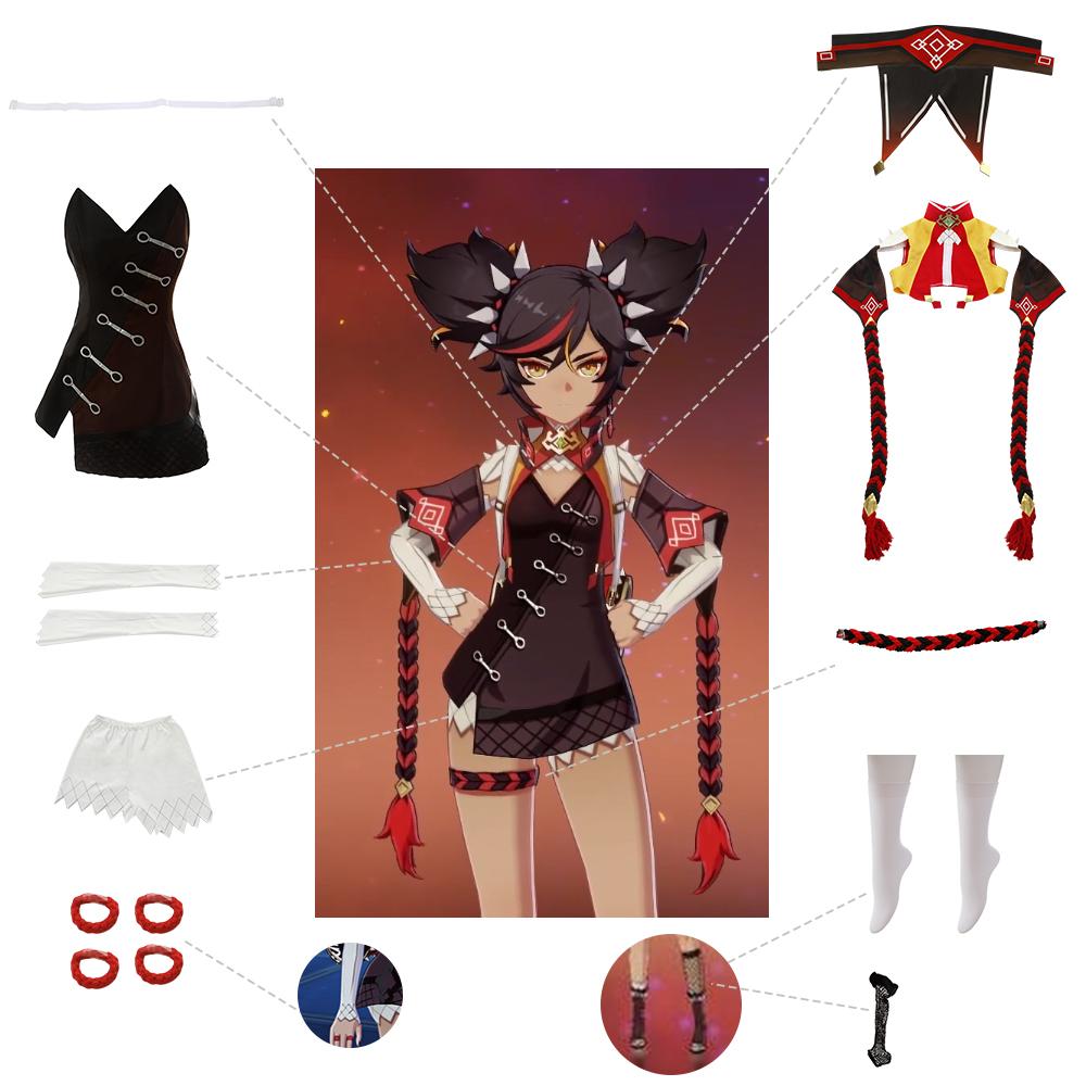 Last Batch Ready To Ship Game Genshin Impact Xinyan Cosplay Costume