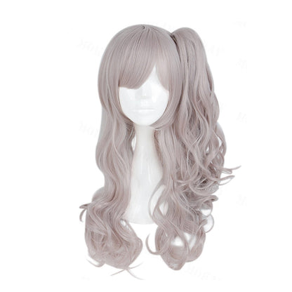 Game Girls Frontline UMP45/UMP9 Brown Ponytail/ Linen Curls Cosplay Wigs