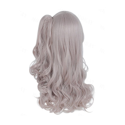 Game Girls Frontline UMP45/UMP9 Brown Ponytail/ Linen Curls Cosplay Wigs