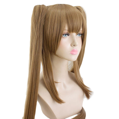 Game Girls Frontline UMP45/UMP9 Brown Ponytail/ Linen Curls Cosplay Wigs