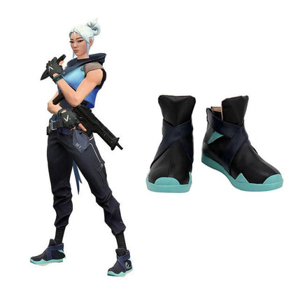 Game Valorant Project A Cosplay Jett Cosplay Shoes