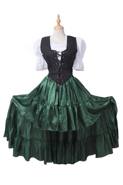 Oktoberfest Costumes Women  Retro Belly Dances Skirts Long Dresses GC14A-F-3