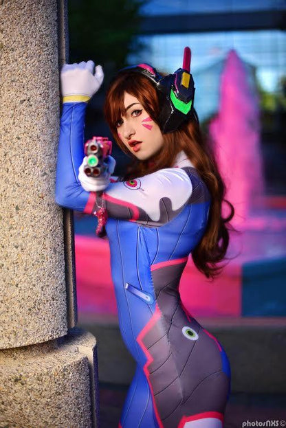 Overwatch OW D.Va DVA Costume Cosplay Suit Hana Song Video Game Leotard Jumpsuits Cosplay Costumes