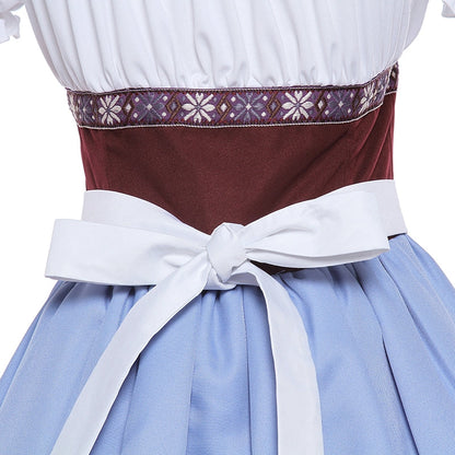 Oktoberfest Wine Lady Costume Blue