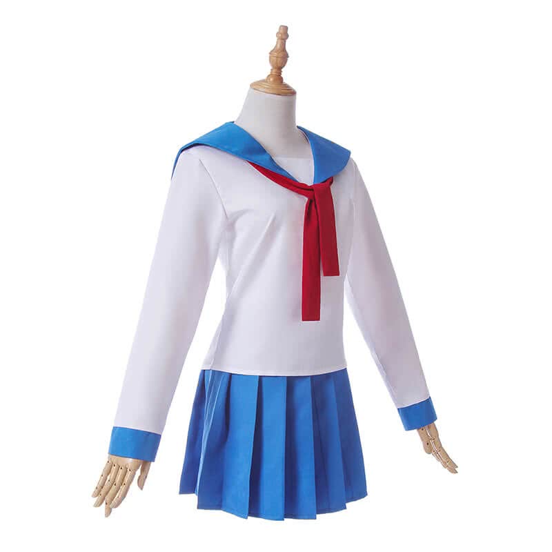 Poputepipikku Pop Team Epic Popuko and Pipimi Blue Uniform Skirt Anime Cosplay Costumes