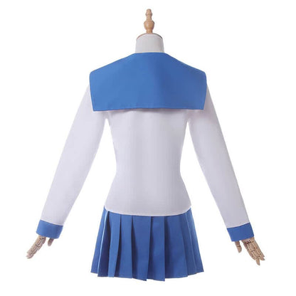 Poputepipikku Pop Team Epic Popuko and Pipimi Blue Uniform Skirt Anime Cosplay Costumes