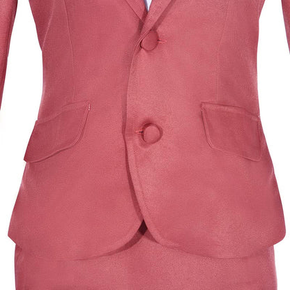 WotaKoi Love is Hard for Otaku Narumi Momose Pink Suits for Women Cosplay Costume