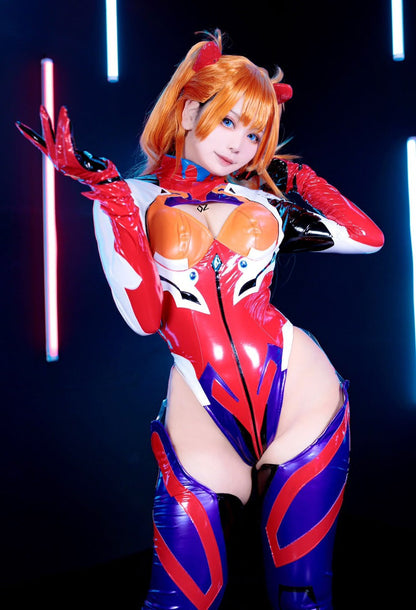 EVA Asuka Langley SHIKINAMI Combat Suit Cosplay Costume