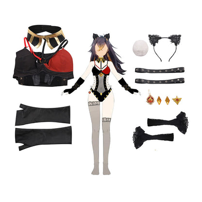 Genshin Impact Dehya Fanart Bunny Cosplay Costume