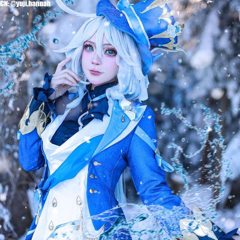 Genshin Impact Focalors Furina Cosplay Costume