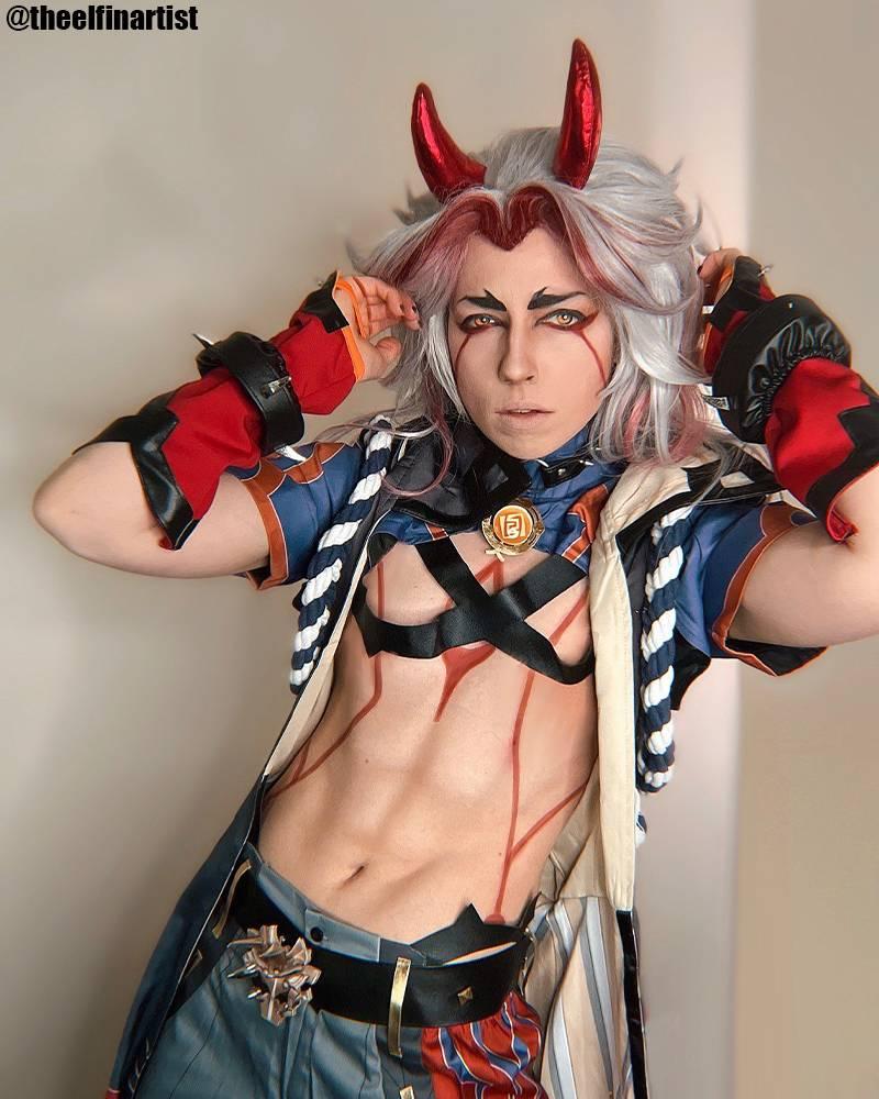 Last Batch Ready To Ship Genshin Impact Arataki Itto Cosplay Costume