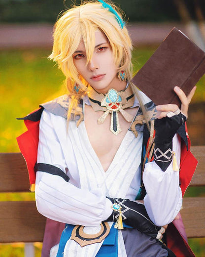 Genshin Impact Sumeru Kaveh Blonde Cosplay Wigs