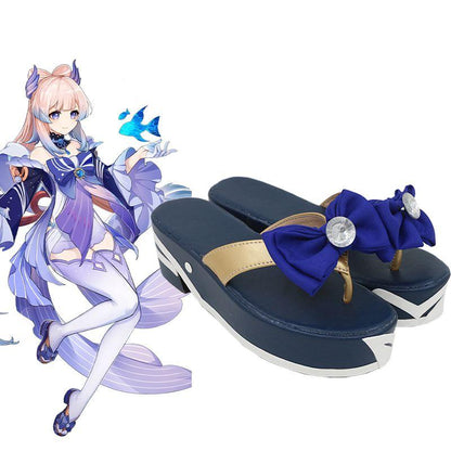 Game Genshin Impact Kokomi Cosplay Shoes