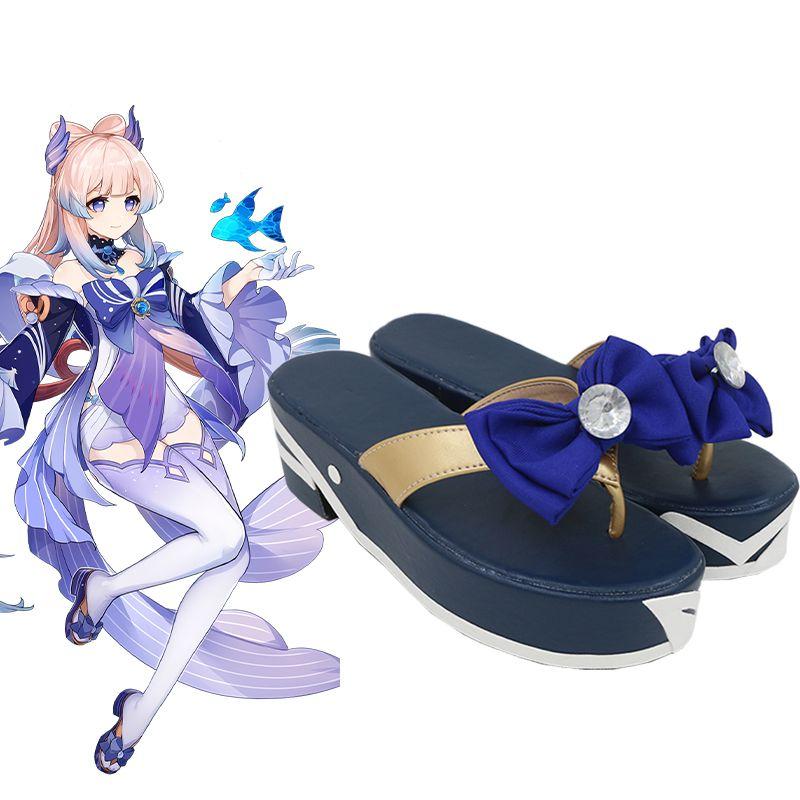 Game Genshin Impact Kokomi Cosplay Shoes