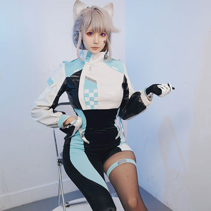 Genshin Impact Lynette Racing Suit Cosplay Costume