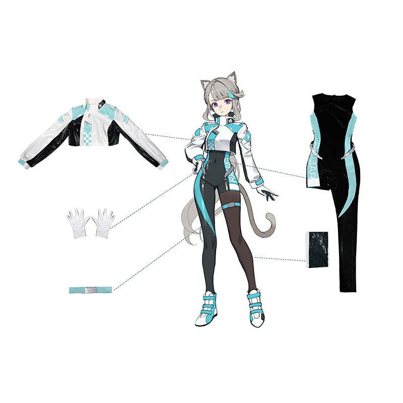Genshin Impact Lynette Racing Suit Cosplay Costume