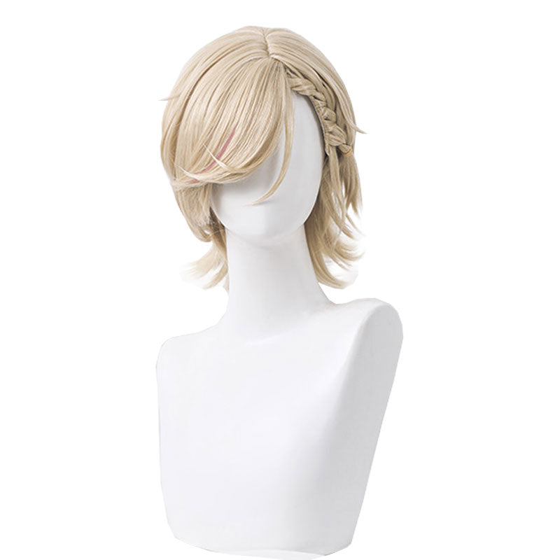 Genshin Impact Fontaine Lyney Cosplay Wigs Blonde Wigs