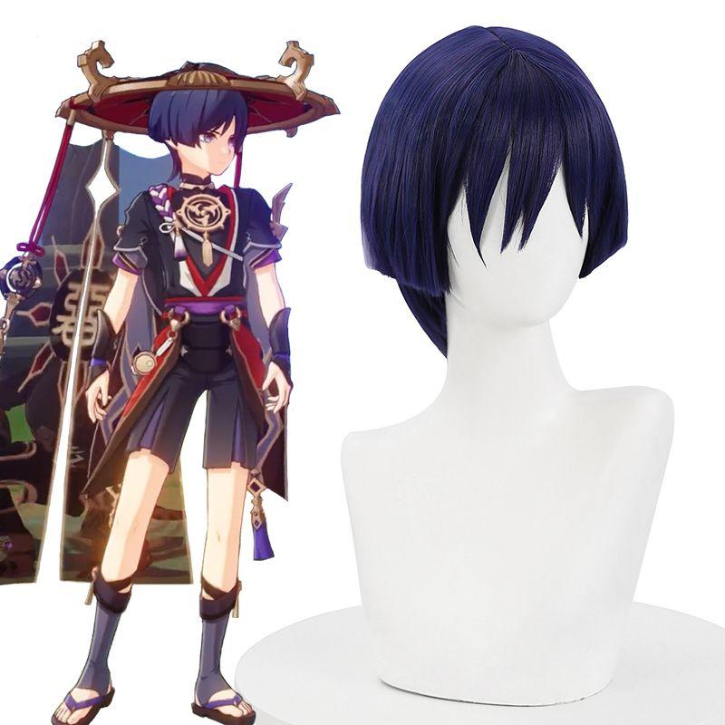 Genshin Impact Wanderer Scaramouche Cosplay Wigs