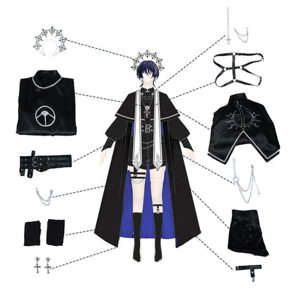 Genshin Impact Leader Scaramouche Fanart Cosplay Costume