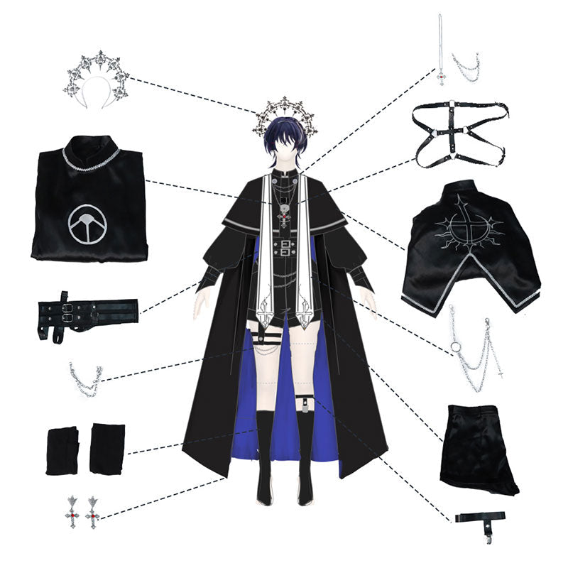 Genshin Impact Leader Scaramouche Fanart Cosplay Costume
