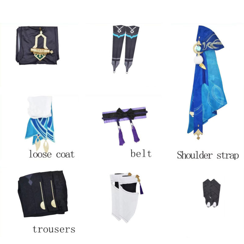 Genshin Impact Wanderer Cosplay Costume Scaramouche Wanderer Genshin Cosplay Costume