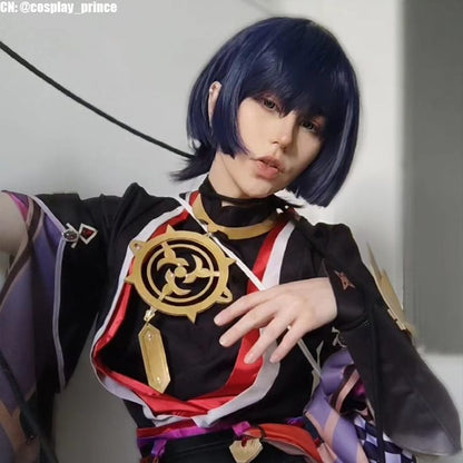 Genshin Impact Wanderer Scaramouche Cosplay Wigs